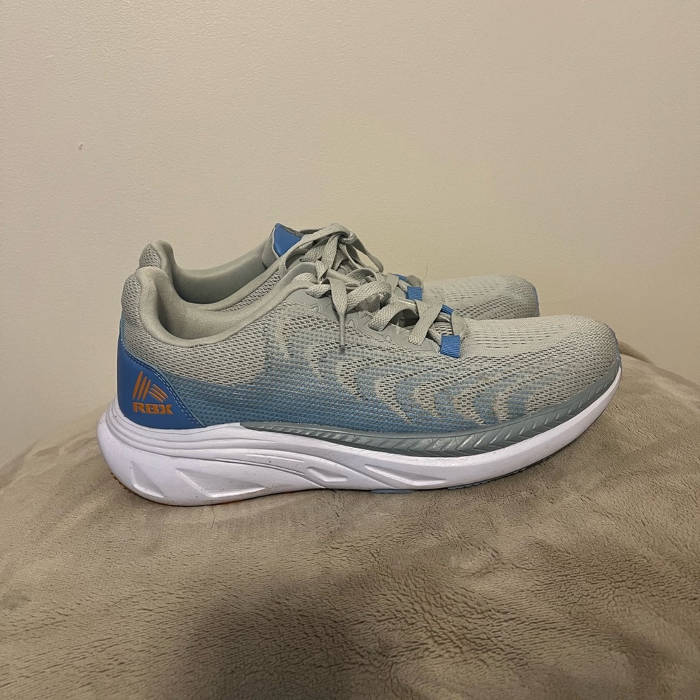 RBX Light Gray and Blue Athletic Shoes